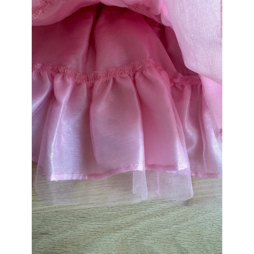 Bundle of 2 Baby Girl Formal Dresses Blue (3-6m) & Pink (0-6m)
